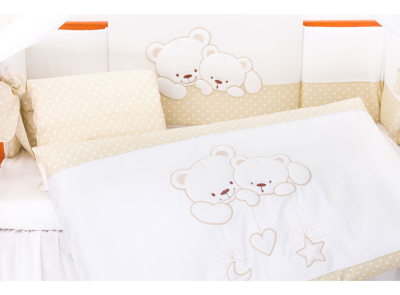 Tuttolina Cuddle Bear Προίκα Σετ 7 Τμχ Beige