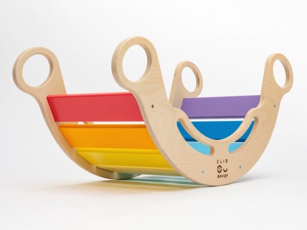 Elis Design Montessori Ξύλινη Κούνια 6 σε 1 Smile Rainbow - Image 4