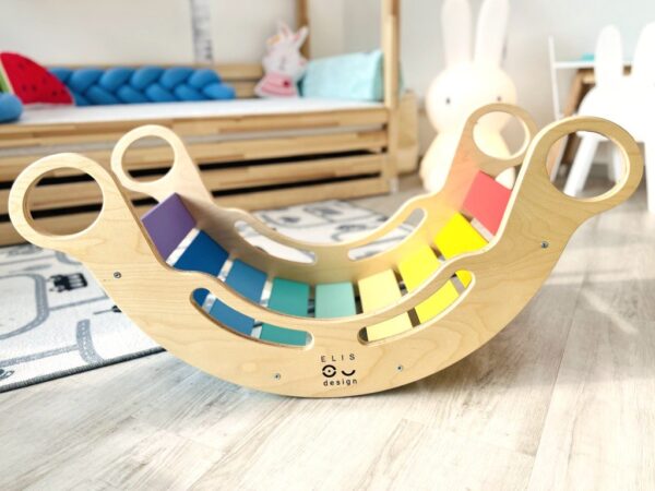 Elis Design Montessori Ξύλινη Κούνια 6 σε 1 Smile Rainbow - Image 10