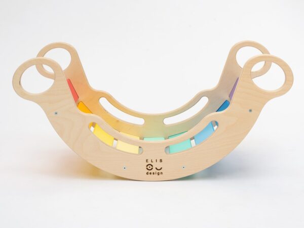 Elis Design Montessori Ξύλινη Κούνια 6 σε 1 Smile Rainbow - Image 3