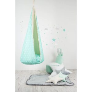 Elis Design Αιώρα Κρεμαστή Κούνια/Φωλιά Green Stars 4173