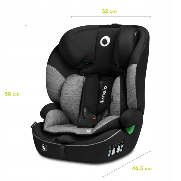 Lionelo Levi i-size Κάθισμα Αυτοκινήτου 9-36kg Sporty Black - Image 11