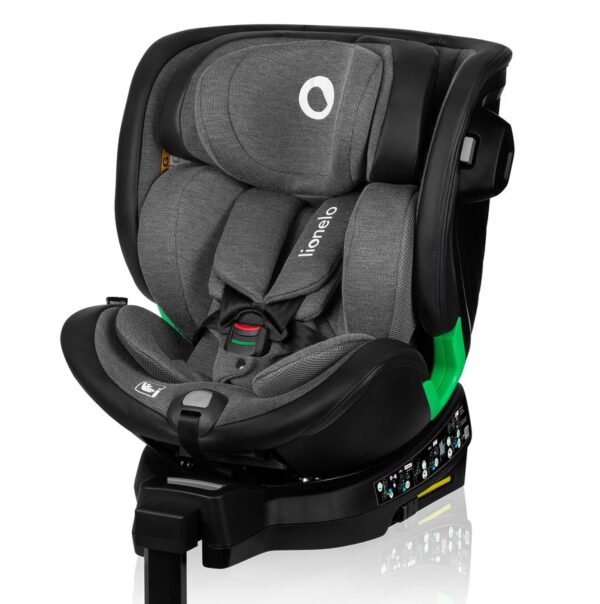 Lionelo Harmony i-Size κάθισμα αυτοκινήτου 40-150 cm isofix Gray Graphite Leather - Image 8