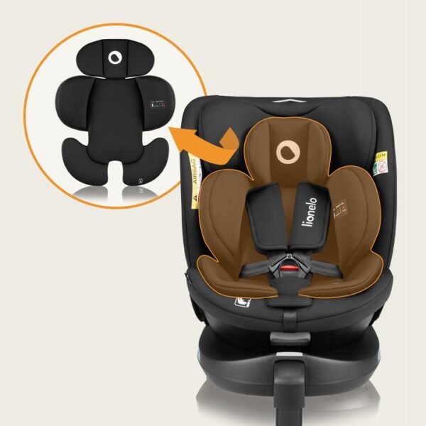 Lionelo Navy i-Size κάθισμα αυτοκινήτου 40-150 cm isofix Black Pink - Image 3